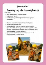 Memoriespel Sammy op de bouwplaats